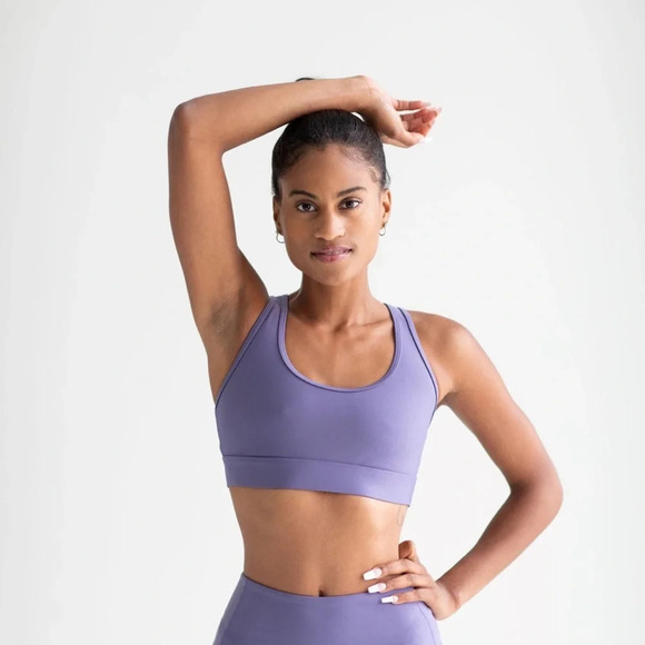 NWT P.E. NATION RUDIMENTAL SPORTS BRA - HERON SIZE XS - Picture 1 of 6